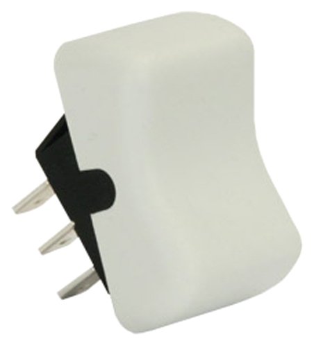 JR Products 13035 DPDT On/On White Switch