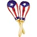 Latin Percussion Rawhide Maracas - Puerto Rican Flag