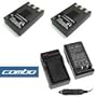 Bargaincell- 3-Piece Value Pack Canon compatible NB1L, NB-1L (2) Camcorder batteries (1) charger