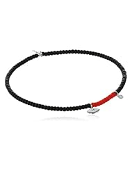 Shy by Sydney Evan Evil Eye Diamond Bezel Licorice Beads Charm Bracelet, 6"