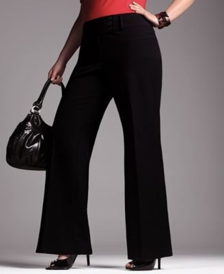 Click here to buy Style&co. Plus Size Flare-Leg Pants by Style&co..