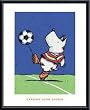 Art Poster Metal Framed Print - Kick Around - Artist: Caroline Jayne Church- Poster Size: 19 X 15