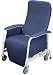 Lumex® Extra-Wide Preferred Care® Recliner: Meets California Technical Bulletin 133 Flammability Standards Jade All of the features and benefits of the Lumex Preferred Care Recliner in an extra-wide width. The 24" width is ideal for residents who require a wider seat width. Directional wheel lock on right rear caster reduces "crabbing" of recliner and enables the chair to be moved down hallways with less effort. Weight bearing capacity: 400 lb. All of the features and benefits of the Lumex Preferred Care Recliner in an extra-wide width. The 24" width is ideal for residents who require a wider seat width. Directional wheel lock on right rear caster reduces "crabbing" of recliner and enables the chair to be moved down hallways with less effort. Weight bearing capacity: 400 lb.Standard Features Infinite recliner back patented mechanism provides infinite positioning of the back, ranging from 95 degrees to 145 degrees for increased resident comfort and pressure relief. The reclining back can be locked in any position by the caregiver. A unique suspension system self-adjusts to each person, cradling the resident from head to heel and virtually eliminating the risk of "bottoming out". Extra-wide padded armrests and side panels maximize comfort. Durable epoxy coated welded steel frame is easy to clean and maintain. Quick-release upholstery allows for easy cleaning, removal and replacements. Vinyl upholstered back is sulfide stain, mildew and oil resistant. A variety of accessories are available to customize the chair for specific individual needs. Lumex Wrap-Around WarrantyWelded Frame: Limited LifetimeUpholstery: Limited One YearAll Other Components: Limited Three Year Weight Bearing Capacity: 400 lb.Product photo may not exactly match the product offered for sale. Please refer to the product description.