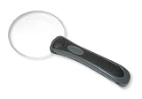 Rimless Magnifying Glass Magnifier with 3.5 Lens and 2.5x Magnification