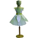 Very pretty fairy outfit with daisy headband and sash - white & mint - 3-5