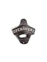 3" Metal-Cast Iron "Open Here" Wall Mount Beer Bottle Opener Brown