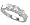 Platinum 1/2 ctw. Round Cut Three-Stone Diamond Ring Size 5