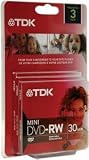 TDK DVD-RW14RGAL3TG 1.4 GB 2X MINI DVD-RW, 3 PK