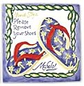 CERAMIC TILE "PLEASE, REMOVE YOUR SHOES" - HOME DECOR