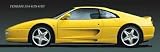 Ferrari 355 Gts-Gtb HIGH QUALITY MUSEUM WRAP CANVAS Print Unknown 36x12