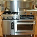 Imperial IDR-4-G24 Residential Range Gas 49 Wide 4 Burners on Right 24 Griddle One 26.5 Oven Electronic Ignition 120 000 BTU