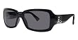 FENDI FS451 001 BLACK PLASTIC SUNGLASSES