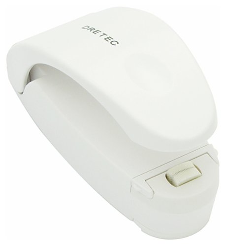 DRETEC しっかり密封 カッター付ハンディーシーラー ホワイト HS-106WT