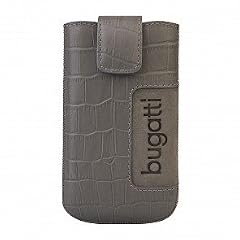 bugatti Leder Tasche CROCO GRAU / M / f�r Samsung B2100 Xplorer i8000 Omnia2 i8320 S5230 S5260 Star II S7220 S8500 Wave I5800 Galaxy 3 i7500 Galaxy M110 M8800 Pixon M8910 Pixon12 S3850 Corby 2 S5600 S8000 Jet i6410 i850 innov8 Wave 525 Wave 533 Wave 723 inkl. sumo:mobile Displayreinigungstuch