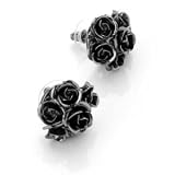 New Womens Hematite Flower Stud Fashion Earring Cheap