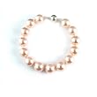 Single Strand 7-7.5 Inch 12MM Pink Shell Pearl Bracelet
