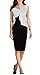 REPHYLLIS Women Elegant Sleeveless Business Casual Cocktail Evening Party Summer Pencil Dress White S