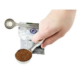 Faringdon Tea and coffee combined scoop and bag clip 18cm long