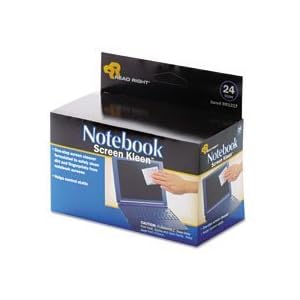 Computer Screen Pads, Designed For Notebooks, Lint-Free, Saturated, 24 Box RRTRR1217