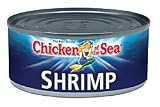 MEDIUM DEVEINED SHRIMP, 12 pack of 4 oz cans