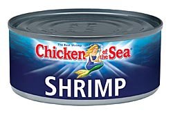 TINY SHRIMP, 12 pack of 4 oz cans by Chicken of the Sea