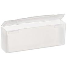 Heathrow Scientific HD15982 Natural Polypropylene Side Opening Slide Mailer, 5 Place, 81mm Length x 19mm Width x 31mm Height (Pack of 25)