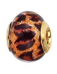 Zable Leopard Murano Sterling Silver Charm