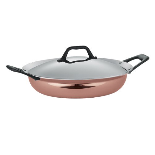 Tramontina Limited Editions Barazzoni 3 Quart Full-Clad Copper Exterior Covered Everyday Pan