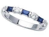 0.55 cts Genuine Sapphire Band - Platinum, 18kt White or Yellow Gold