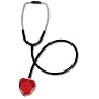 Prestige Medical Clear Sound Heart Stethoscope, Black