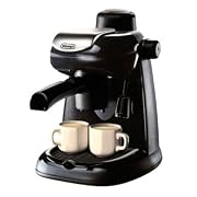 DeLonghi EC5 Steam-Driven 4-Cup Espresso and Cappuccino Maker, Black