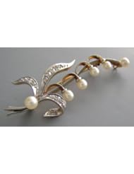 Antique Art Nouveau Diamond Pin
