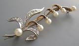 Antique Art Nouveau Diamond Pin