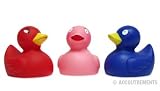 Colorful Ducks with Attitude - Set of 3 Rubber Duckie