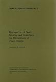 Description of seed sources and collections for provenances of pinus oocarpa