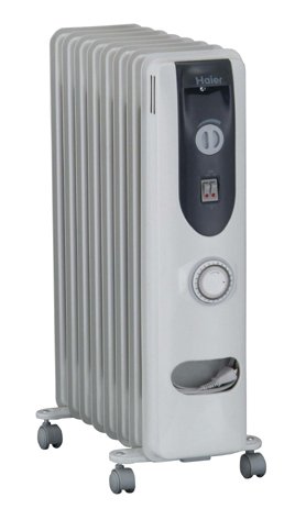 Haier オイルヒーター ブルー 8枚フィン JS-812A
