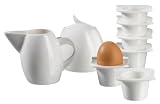 Verso 922224 6er Set Eierbecher, Zuckerdose und Giesser La Musica