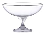 Versace by Rosenthal Medusa Lumiere Clear Footed Bowl