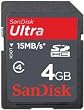Sandisk Ultra SDHC 4 GB Class 4 Flash Memory Card (SDSDH-4096)