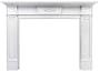 Pearl Mantels 530-56 Monticello Fireplace Mantel Surround with Medium Density Fiberboard, White, 56-Inch