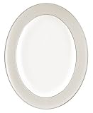 Monique Lhuillier for Royal Doulton toile Platinum 13-1/2-Inch Platter