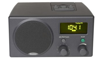 Electronics: Boston Acoustics Charcoal High Fidelity AM/FM Table Radio  BARADIOB