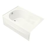 Tub with apron by Kohler - K-1193-LA in Almond