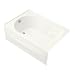 Tub with apron by Kohler - K-1193-LA in Almond