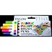 Dylon Fabric Painting Brush Pens Fluorescent Colours Pack of 5