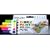 Dylon Fabric Painting Pens Fluorescent Colours Pack of 5