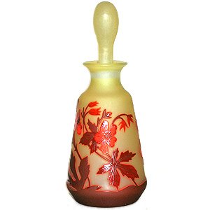 Art Nouveau Glass Perfume Bottle