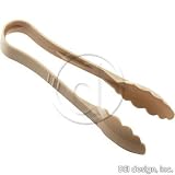 9 Clear Scalloped Tongs (11-0652)