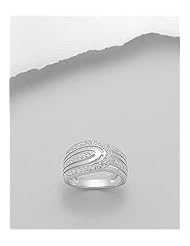 CZ Ring In 92.5 Sterling Silver