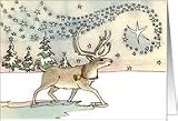 Carabou Christmas Star-Thanks Card